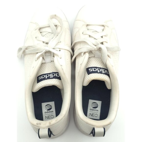 Adidas Neo Cloudfoam Advantage White Leather Sneakers Size 7 Women's - Picture 7 of 7